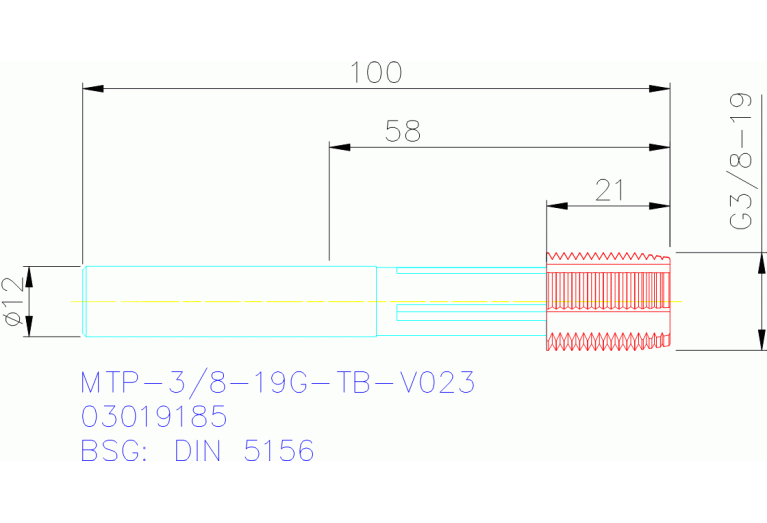 MTP-3/8-19G-TB-V023