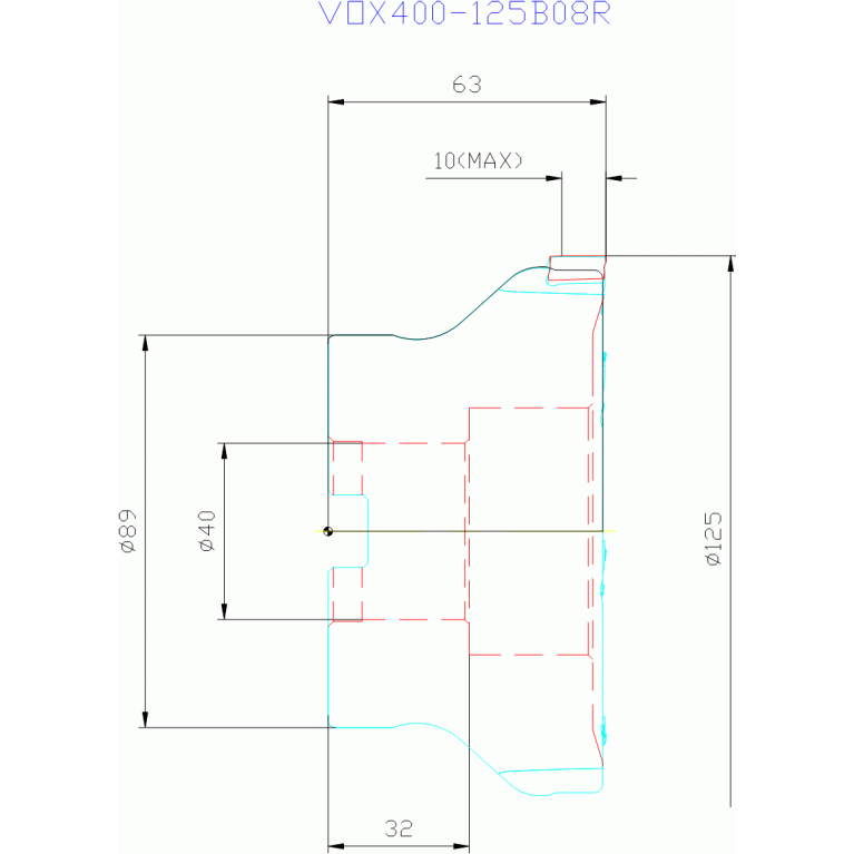VOX400-125B08R