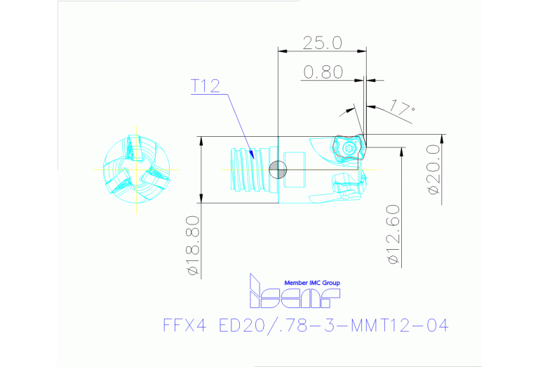 FFX4 ED20/.78-3-MMT12-04