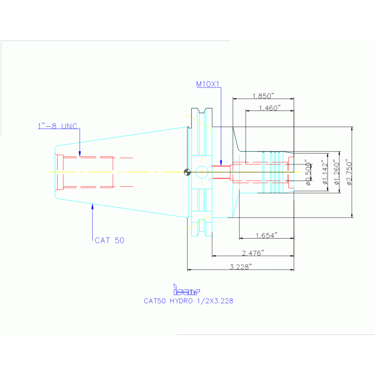 CAT50 HYDRO 1/2X3.228