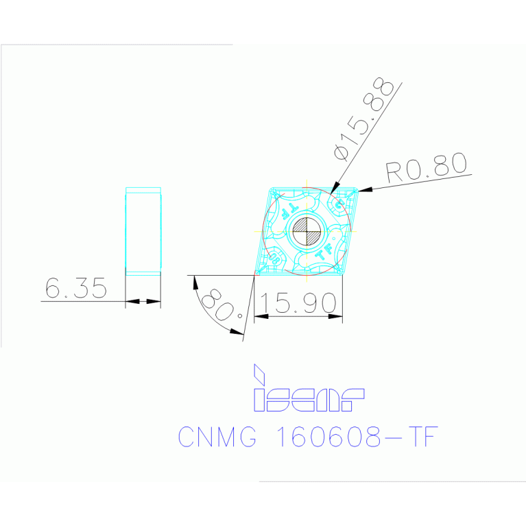 CNMG 160608-TF IC907