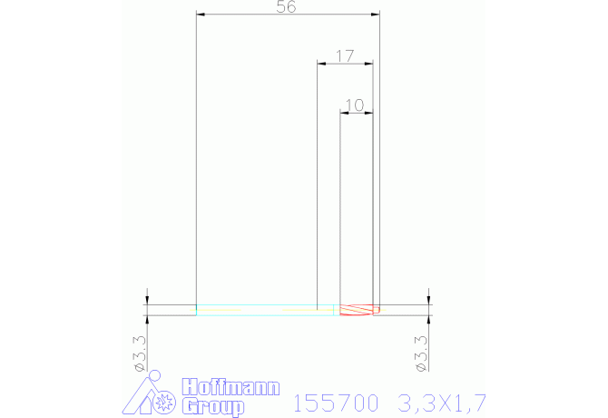 155700 3,3X1,7