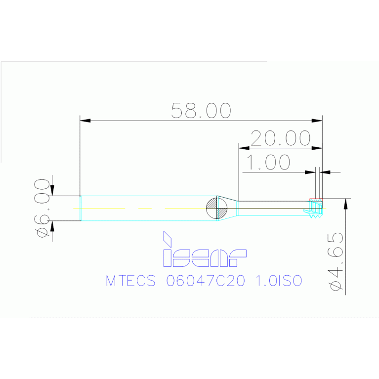 MTECS 06047C20 1.0ISO IC908