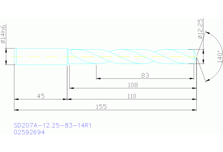 SD207A-12.25-83-14R1