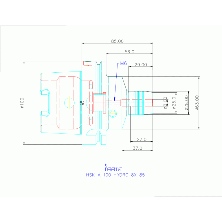 HSK A100 HYDRO 8X85