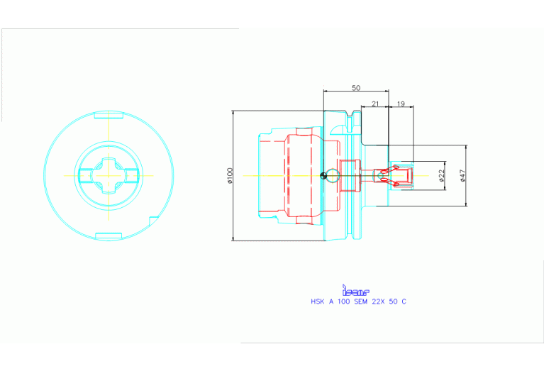 HSK A100 SEM22X50C