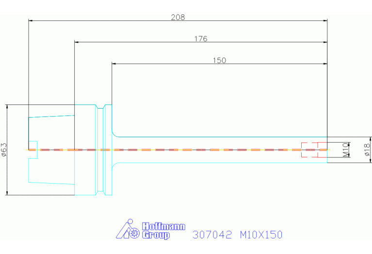 307042 M10X150
