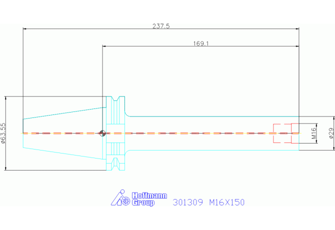 301309 M16X150