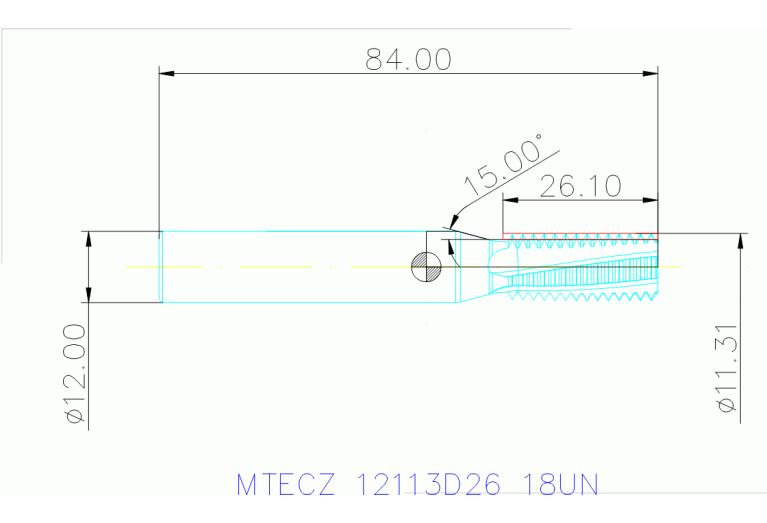 MTECZ 12113D26 18UN IN2005