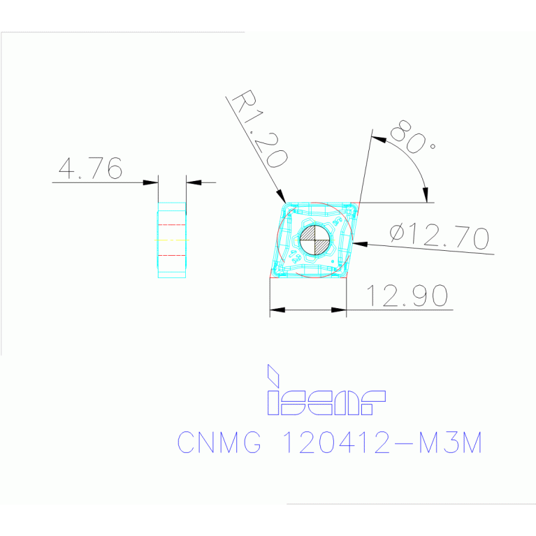 CNMG 120412-M3M IC804