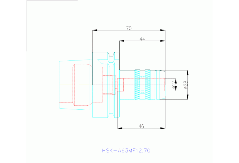 HSK-A63 MF12.70