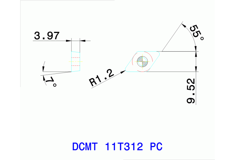 DCMT 11T312 PC TT9225