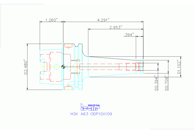HSK A63 ODP10X109