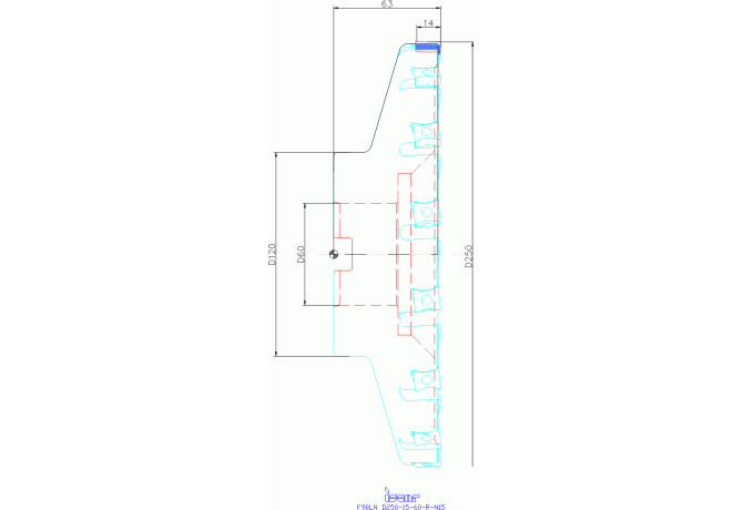 F90LN D250-15-60-R-N15