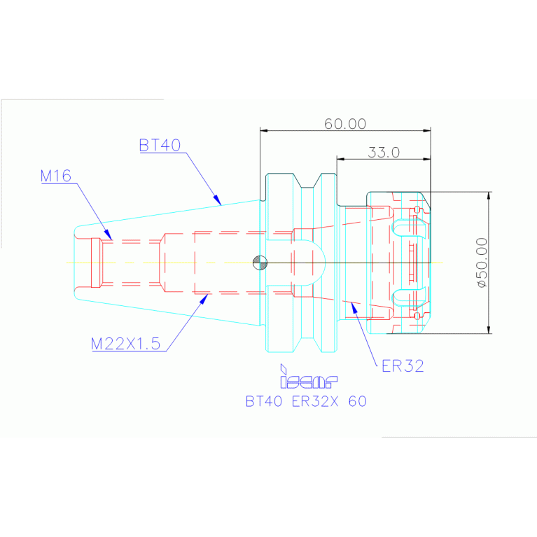 BT40 ER32X 60