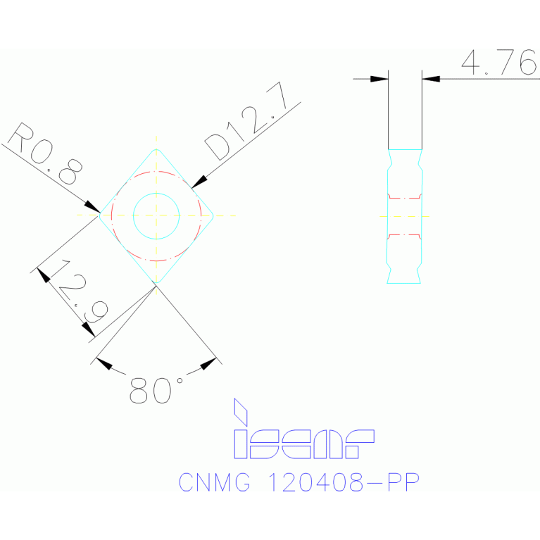CNMG 120408-PP IC8150