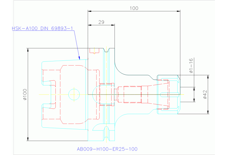 AB009-H100-ER25-100