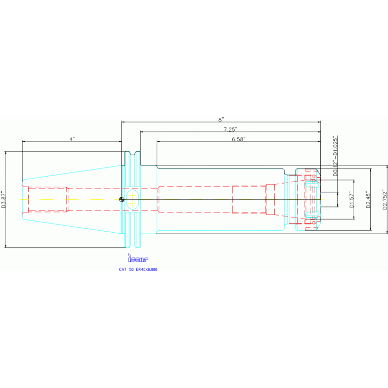 CAT50 ER40X8.000