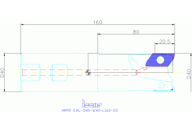 HM90 EAL-D40-W40-L160-22