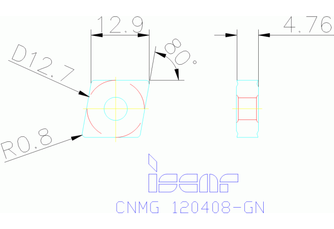 CNMG 120408-GN IC8150