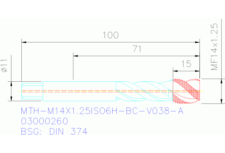MTH-M14X1.25ISO6H-BC-V038-A