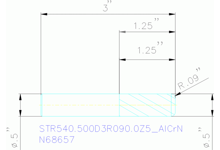 STR540.500D3R090.0Z5 ALCRN