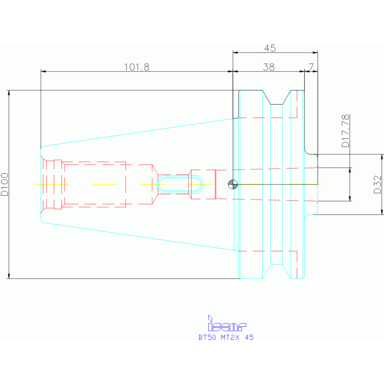 BT50 MT2X 45