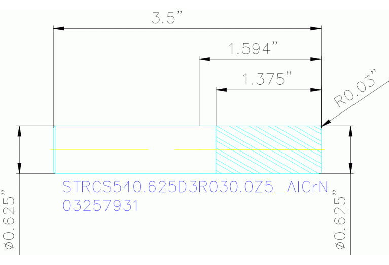STRCS540.625D3R030.0Z5 ALCRN