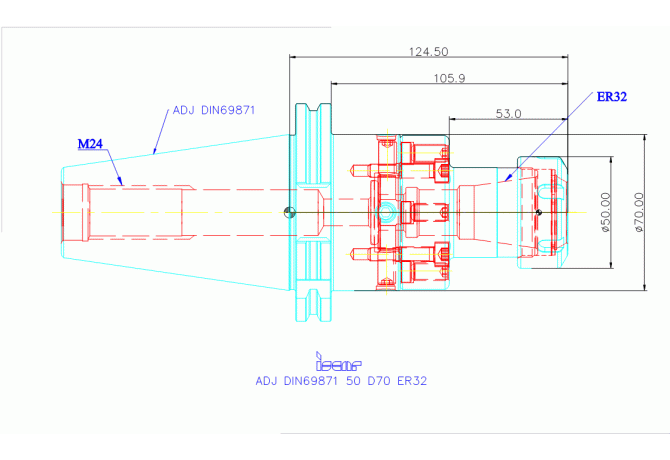 ADJ DIN69871 50 D70 ER32