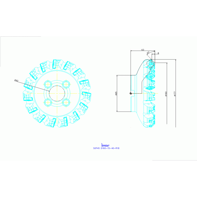 SOF45 D160-15-40-R18