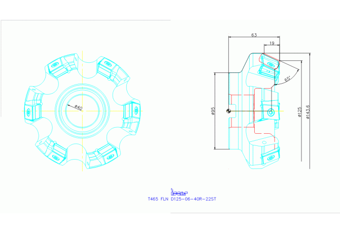 T465 FLN D125-06-40R-22ST