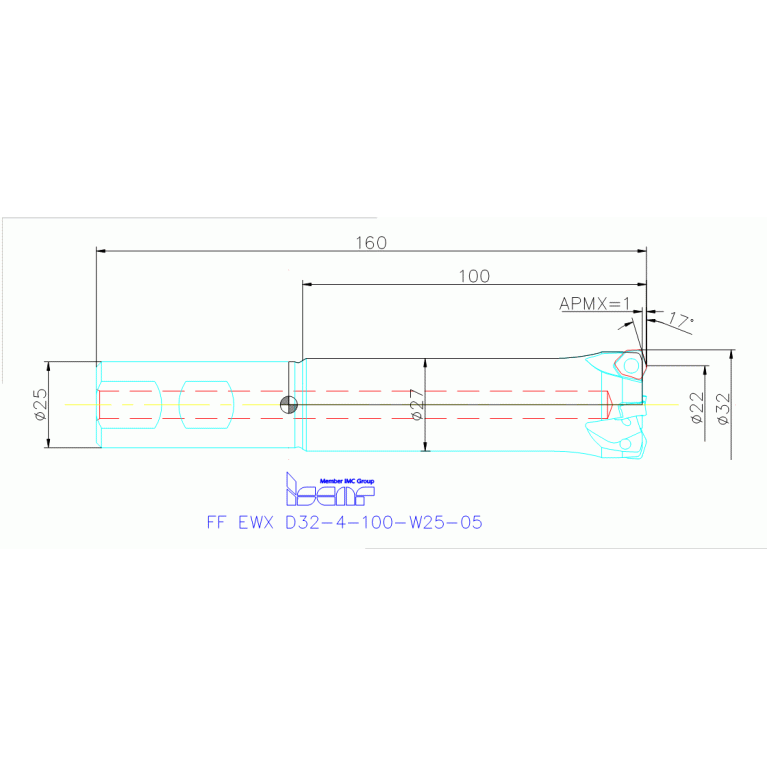 FF EWX D32-4-100-W25-05
