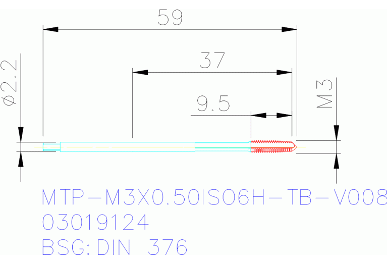 MTP-M3X0.50ISO6H-TB-V008