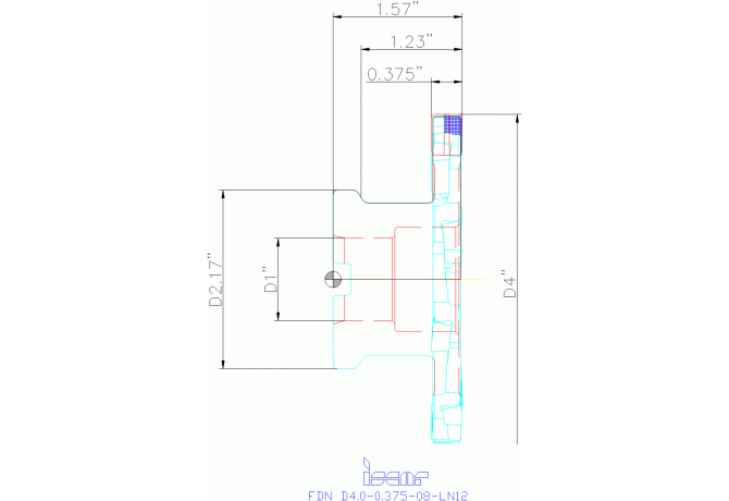 FDN D4.0-0.375-08-LN12