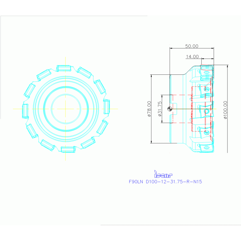 F90LN D100-12-31.75-R-N15