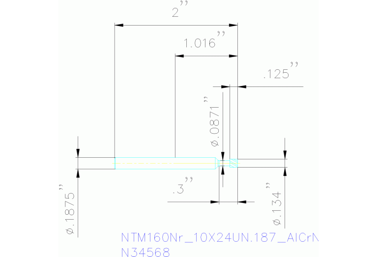 NTM160NR.10X24UN.187 ALCRN