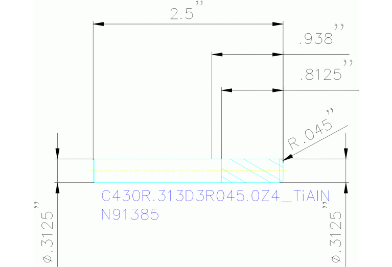C430R.313D3R045.0Z4 TIALN