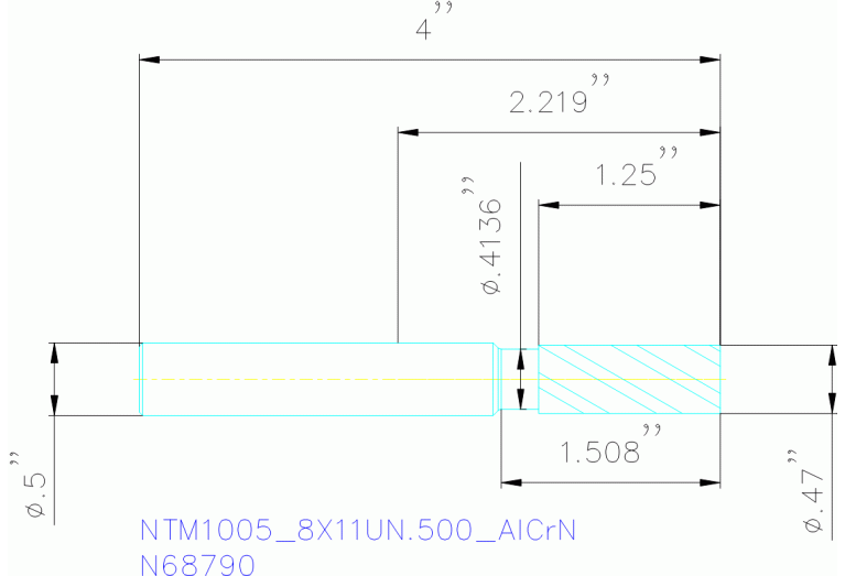NTM1005/8X11UN.500 ALCRN