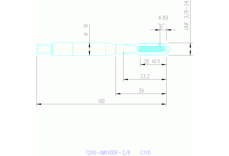 T200-XM100DF-3/8 C145