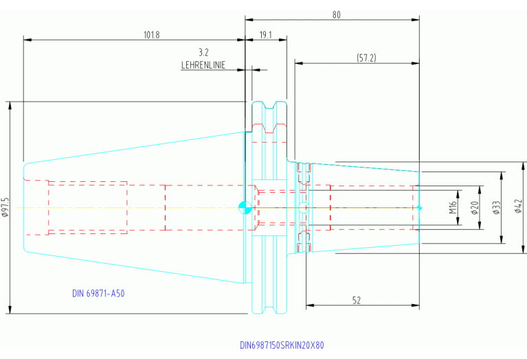 DIN6987150SRKIN20x80