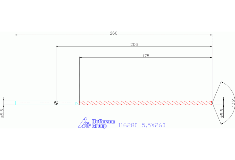 116280 5,5X260