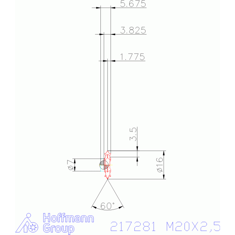 217281 M20X2,5
