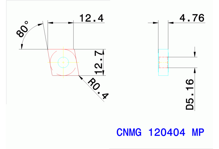 CNMG 120404 MP TT8125