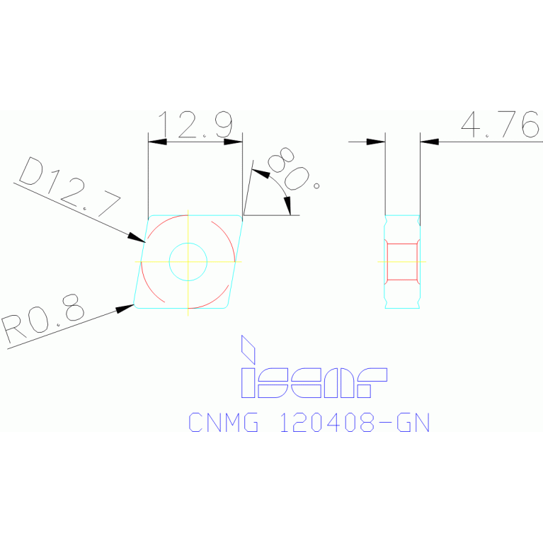 CNMG 120408-GN IC5005