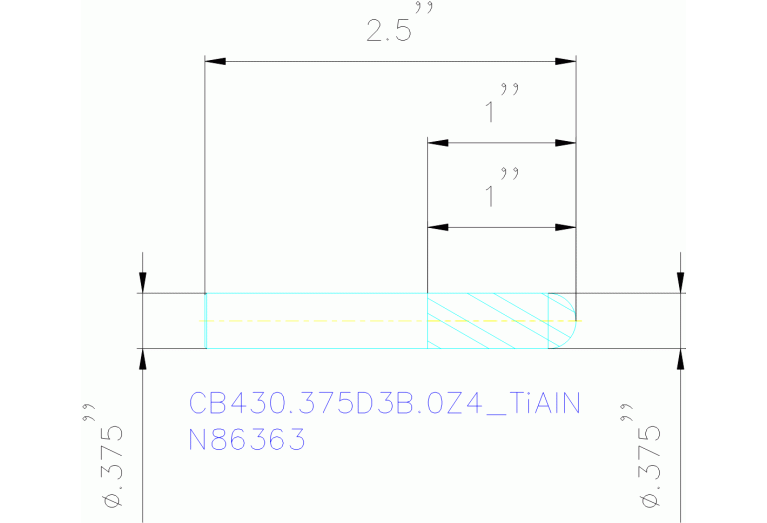 CB430.375D3B.0Z4 TIALN
