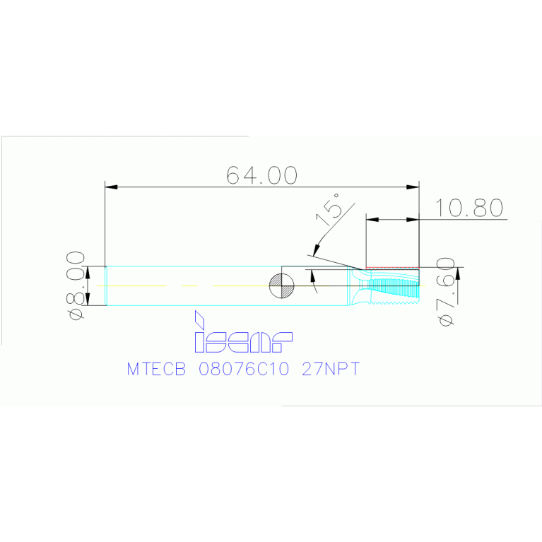 MTECB 08076C10 27NPT IC908