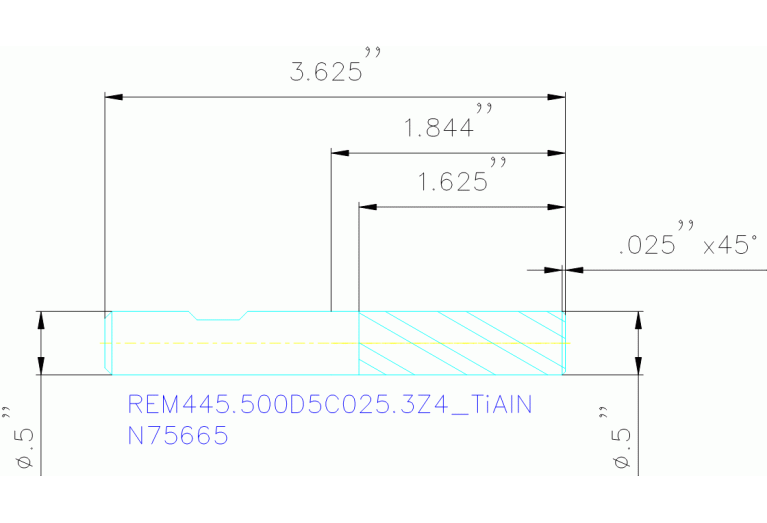 REM445.500D5C025.3Z4 TIALN