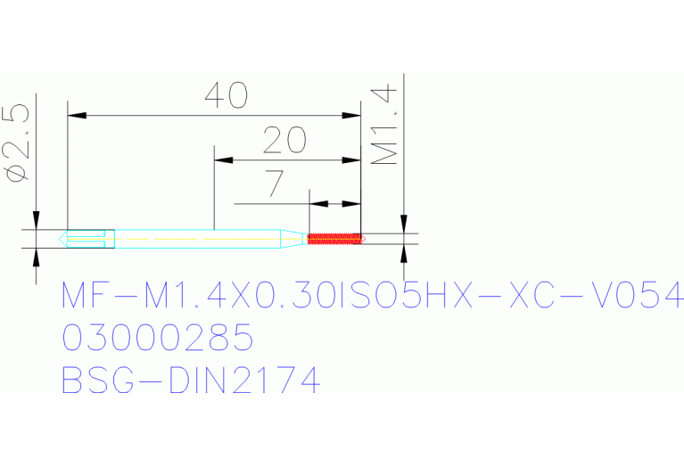 MF-M1.4X0.30ISO5HX-XC-V054