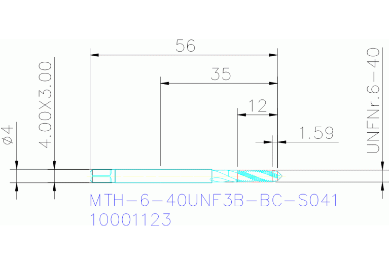 MTH-6-40UNF3B-BC-S041