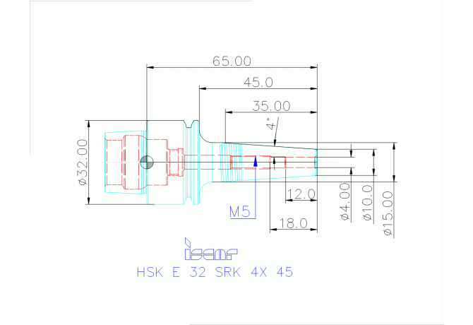 HSK E32 SRK4X45